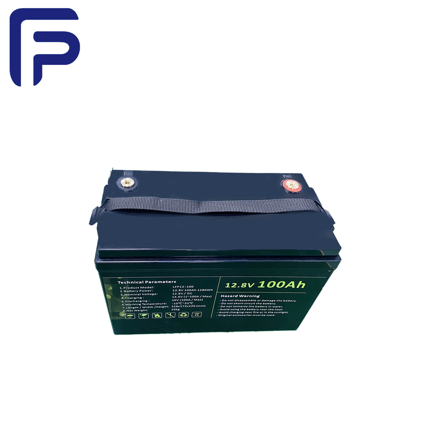 Bateria acidificada ao chumbo recarreg&aacute;vel da substitui&ccedil;&atilde;o de 12.8V 100AH ​​1280Wh LiFePO4