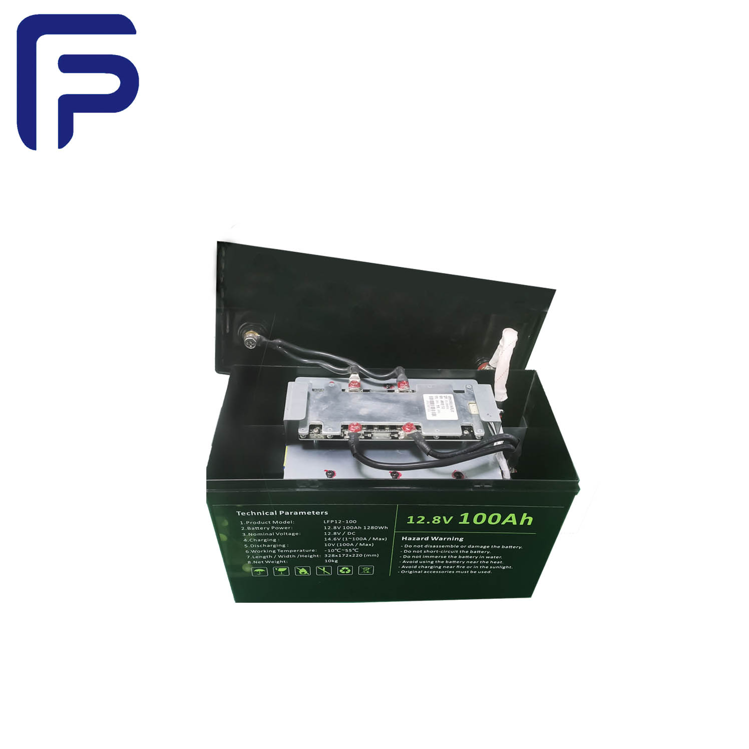 Bateria acidificada ao chumbo recarreg&aacute;vel da substitui&ccedil;&atilde;o de 12.8V 100AH ​​1280Wh LiFePO4