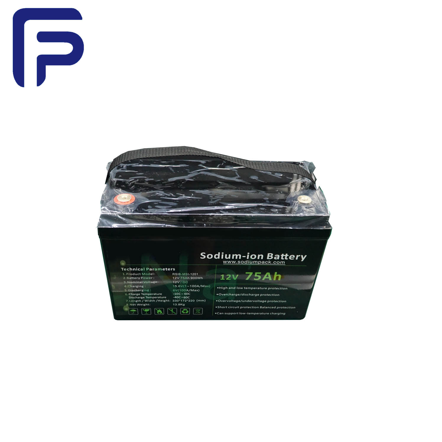 সোডিয়াম-আয়ন ব্যাটারি 12V 68Ah 816Wh রিচার্জেবল লিড মডিফাইড ডিপ সাইকেল