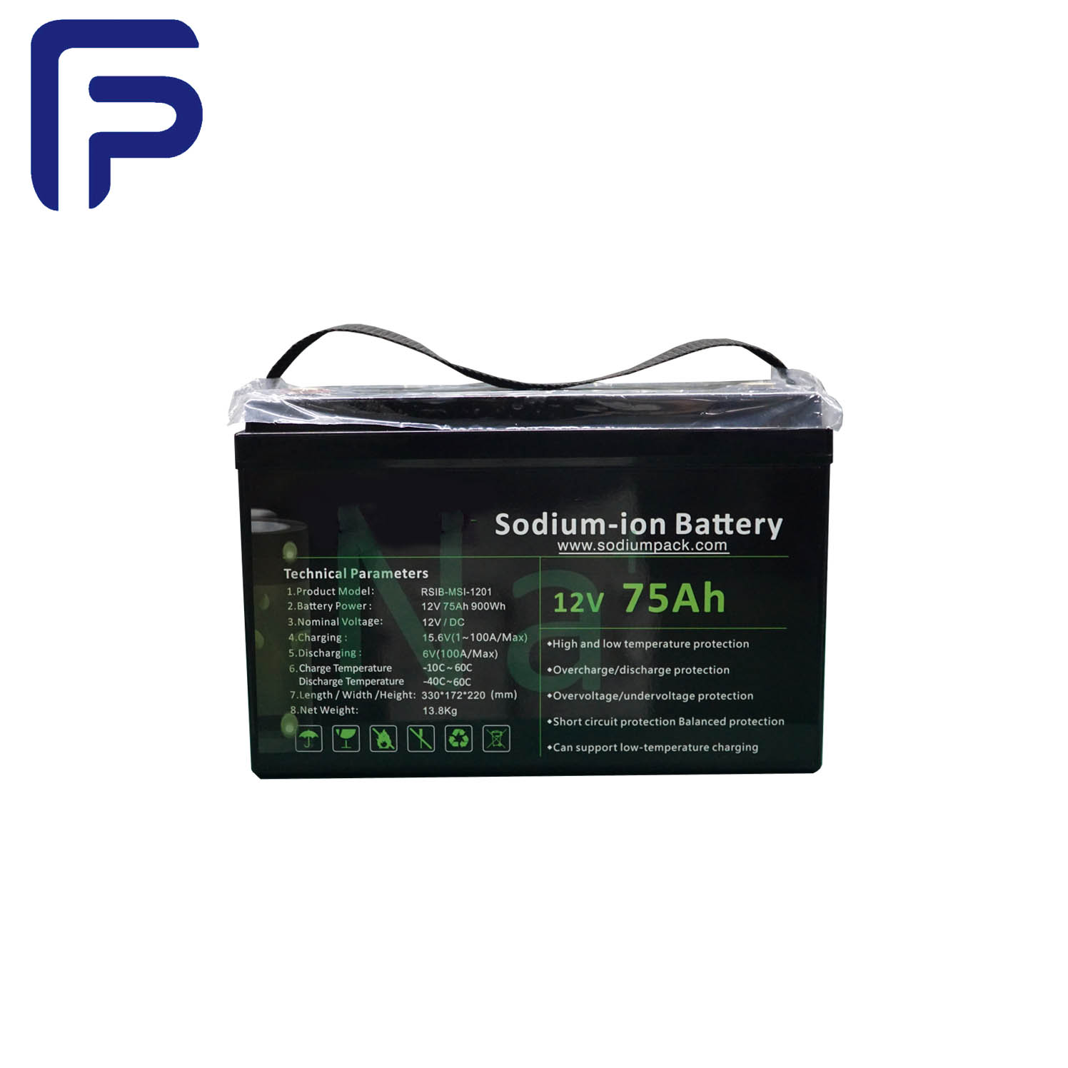 সোডিয়াম-আয়ন ব্যাটারি 12V 68Ah 816Wh রিচার্জেবল লিড মডিফাইড ডিপ সাইকেল