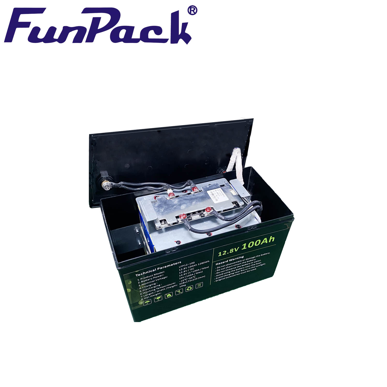 Bateria acidificada ao chumbo recarreg&aacute;vel da substitui&ccedil;&atilde;o de 12.8V 100AH ​​1280Wh LiFePO4