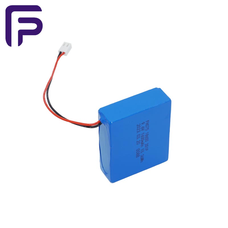 Baterai Lithium Suhu Tinggi Siklus Dalam 18650 9.6V 1600mAh