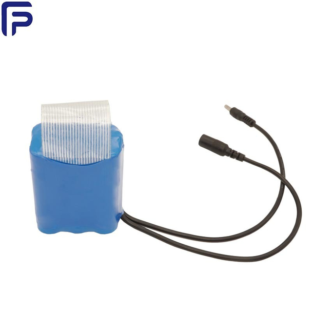 11.1V ลิเธียมไอออนชาร์จแบตเตอรี่ 3S2P 5000mAh สร้างขึ้นใน PCB