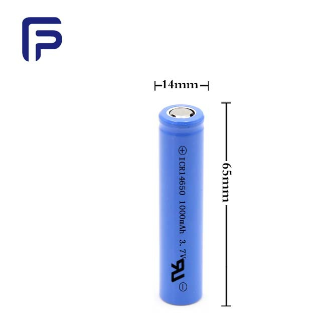 제조업체/공장 고속 방전 3.7V 리튬 이온 배터리 Icr14650 1000mAh 14650 배터리 RV/태양광/에너지용 도매 충전식 Bateria Baterias