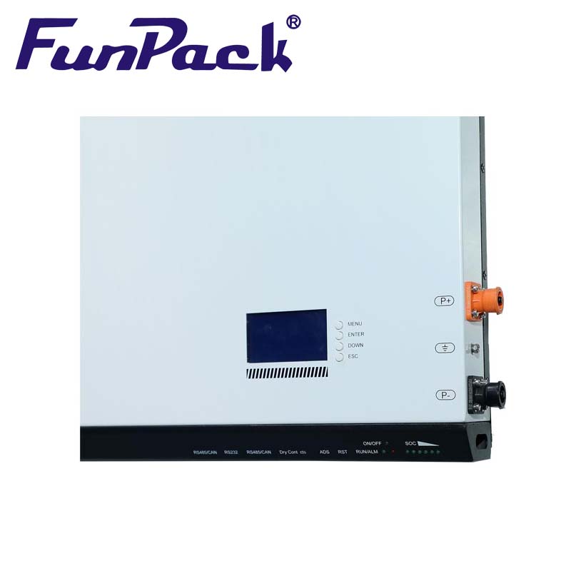 51,2 V 6,912 kW LiFePO4 135ah wandgemonteerde energieopslagbatterij